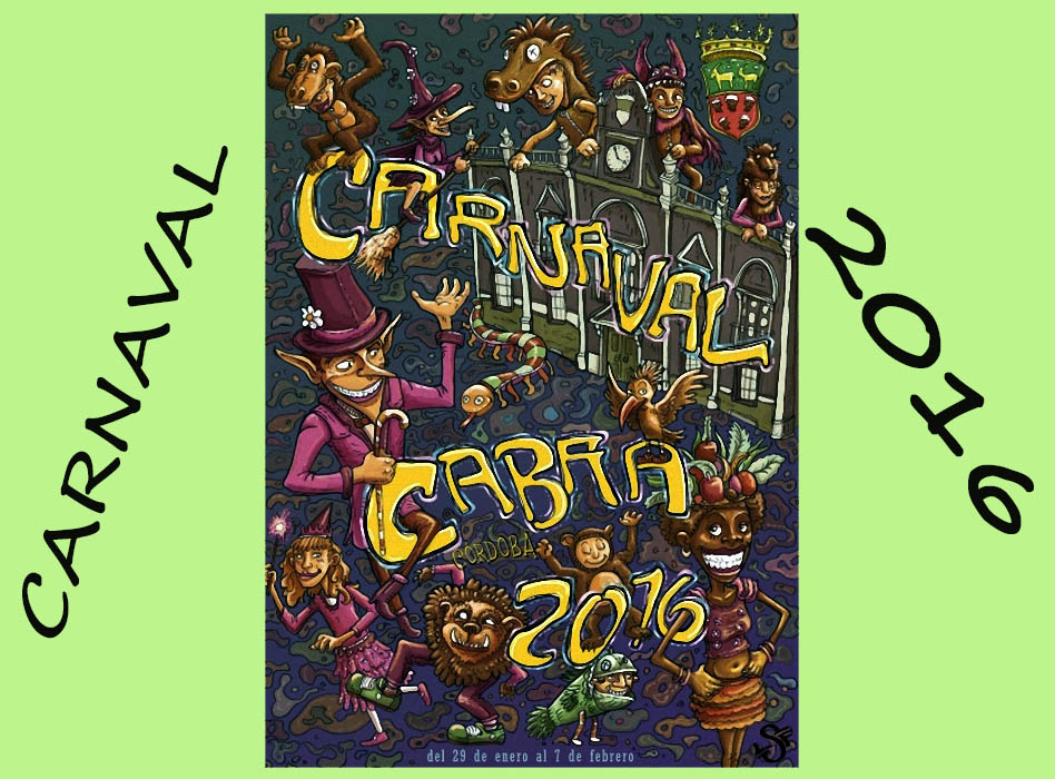Cartel Carnaval de Cabra 2016. 